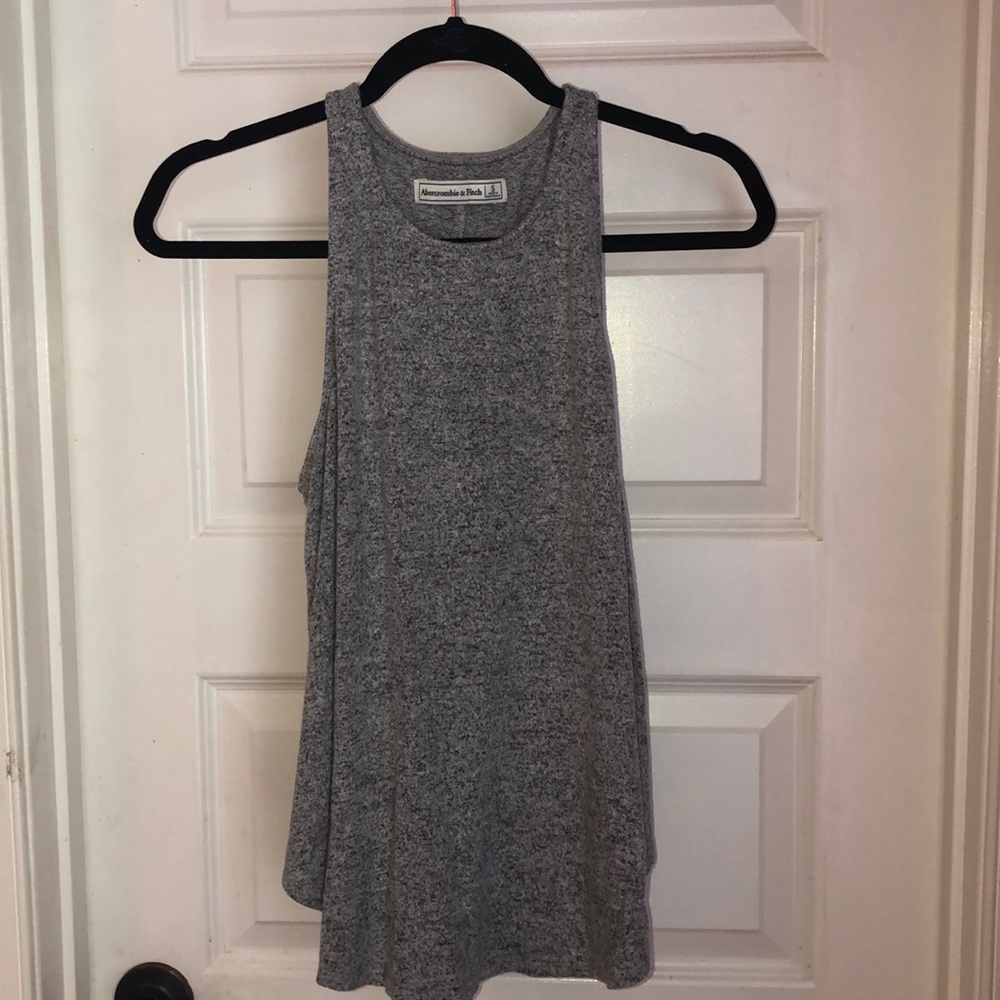 Abercrombie Heather Gray Racerback Tank Top.